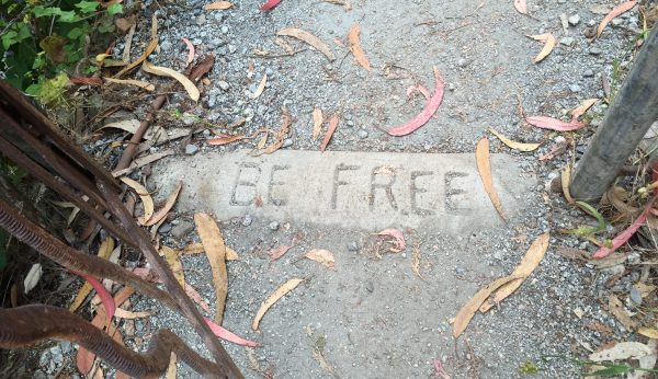 Be Free sign